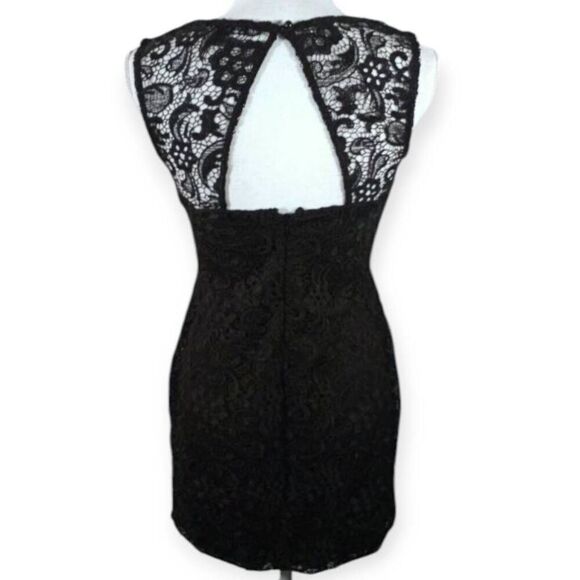 AS U WISH BLACK LACE DRESS SZ.3 EUC. - Picture 4 of 7